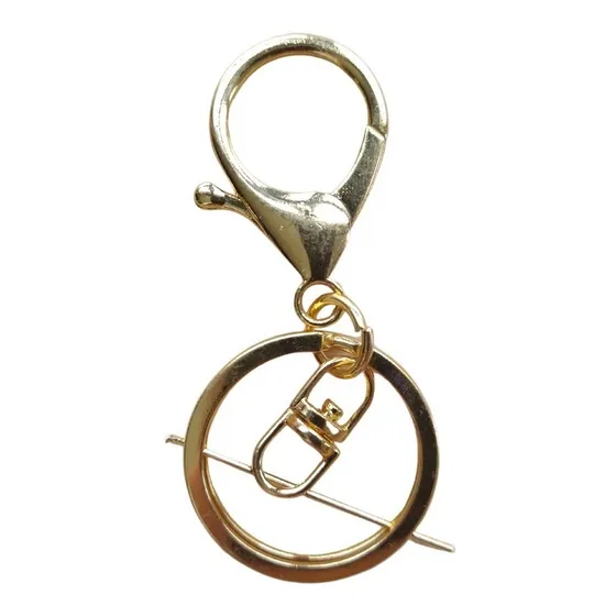 Llavero De Metal Modelo Pico De Loro X 5 Und (dorado)