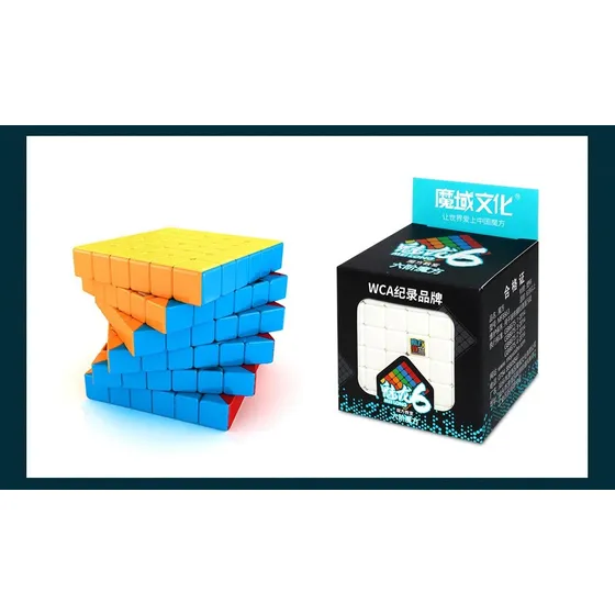 Cubo Rubik Mei Long Stickerless Profesional 6x6 + Manual 