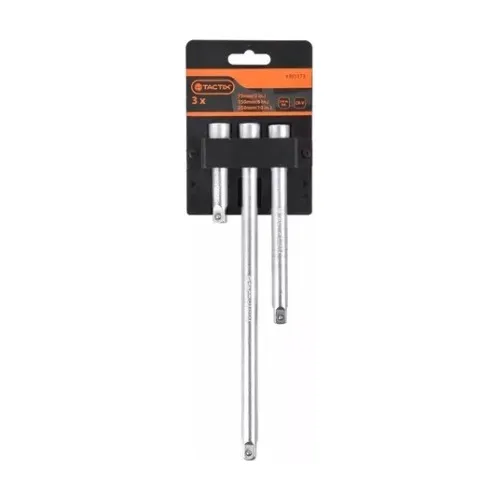 Extensión Adaptador Para Dados Cuadrante 3/8 Set De 3 Pzas