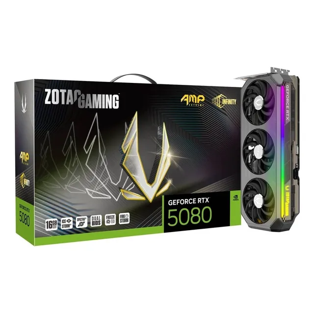 Tarjeta Grafica Zotac Gaming Geforce Rtx 5080 Amp 16gb Gddr7