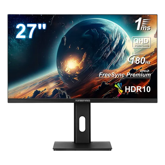 Monitor Gamer Xundefined X27QH 27 Qhd 2k 180hz Bocina Base Lifting Color Negro