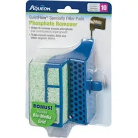Aqueon Bio Media + Fosfato Remover Filtro Quiet Flow 10