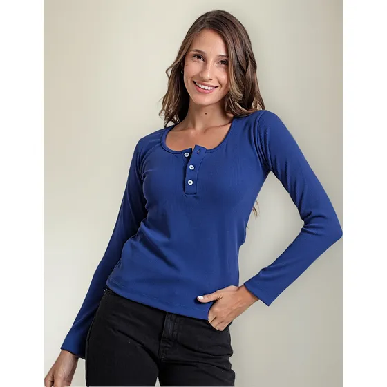 Camiseta Abotonada Vade Retro Mujer