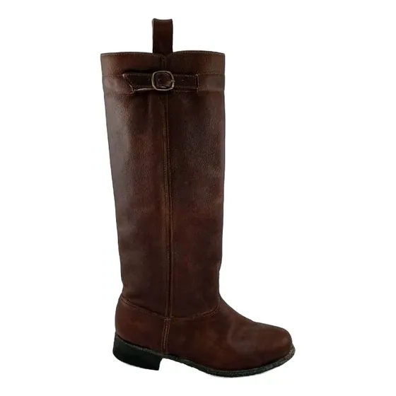 Bota De Búfalo Marrón Suela De Goma Calidad Crespo