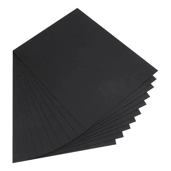 Papel Bond Negro Carta 110grs 100 Hojas