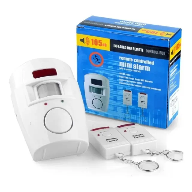 Kit De Alarma Hogar Sensor Movimiento Y 2 Controles Genieka