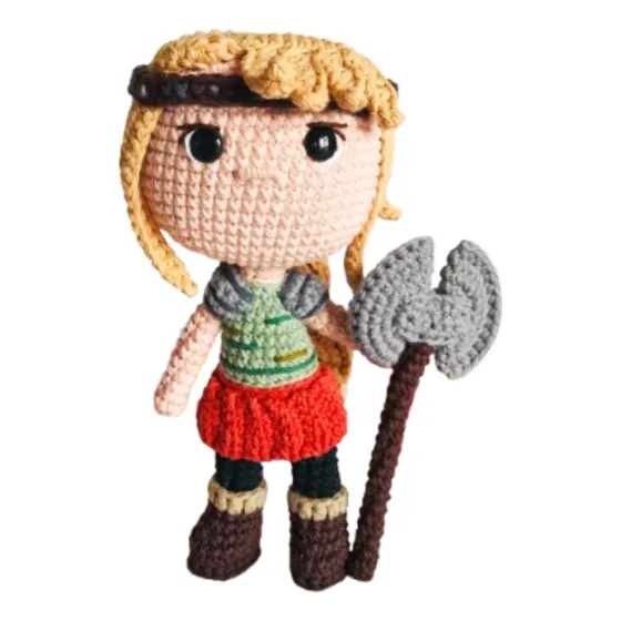 Astrid Muñeca Como Entrenar A Tu Dragón Amigurumi Chimuelo