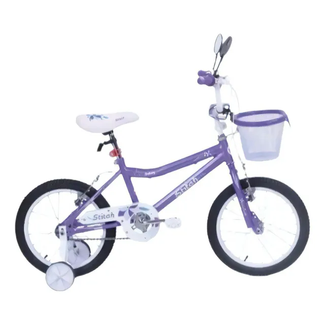 Bicicleta Rodado 16 Buena Calidad Stitch-mundomotos.uy Color Violeta
