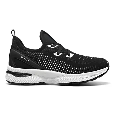 Tênis Feminino Vili Olimp Caminhada Academia Confortável Preto/branco 39 Br