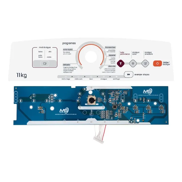 Placa Interface Lavadora Brastemp 11kg Bwk11 + Adesivo