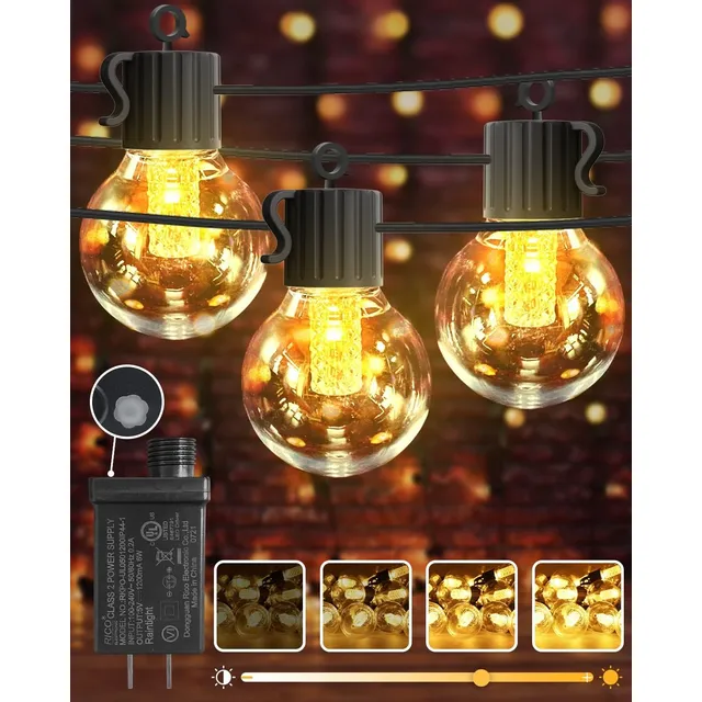 Guirnalda Extensión Luces Exterior 7,6m 25 Bombillos