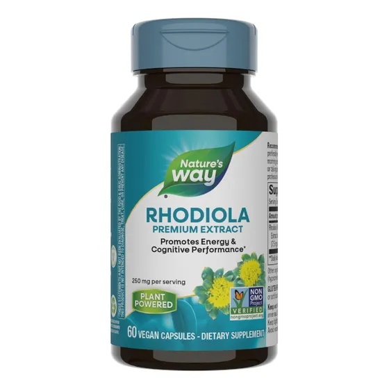 Suplemento Nature's Way Rhodiola Energy 250 Mg 60 Cápsulas