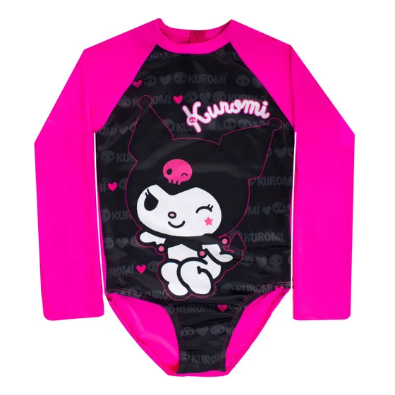 Traje De Baño Manga Larga De Kuromi3