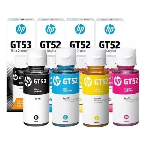 Kit Tinta Hp Gt53 Gt52 Original Ink Tank 315 415 500 515 580