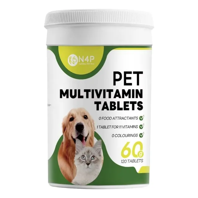 N4p Pet Multi Vitamin 120t Vitaminas Palatables Para Perros