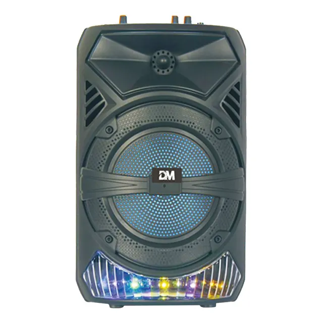 Bocina Dm-8101 Bluetooth Led Karaoke Micrófono. Color Negro