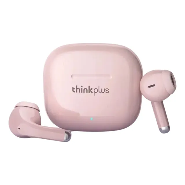Auriculares Inalámbricos Bluetooth Lenovo Lp40 Pro Rosa Color Rosa claro Color de la luz Verde