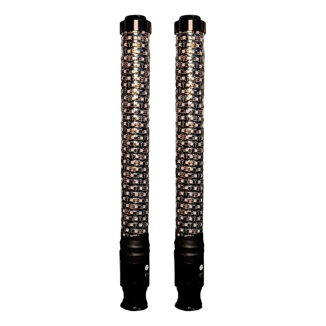 Par Antenas Rgb 60cm X2.2 Bluetooth Red Thunder