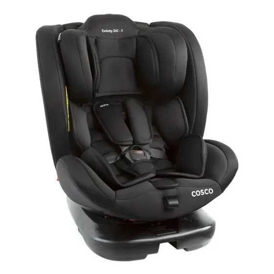 Cadeirinha Cosco Evolutty 360 X preta com ISOFIX