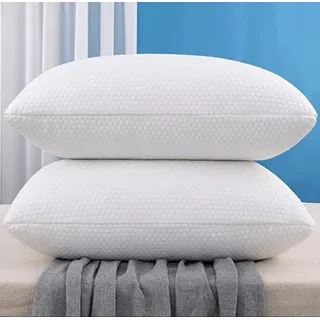 Kit 2 Travesseiros  Nasa Flex Suporte Medio Antialérgico Branco