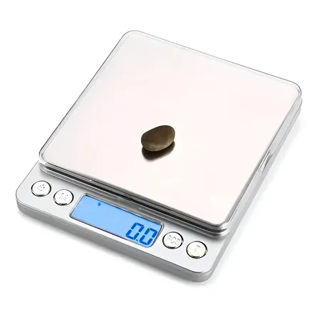 Mini Balança Digital Alta Precisão 0,1g - 3000g 3kg Bandeja Capacidade Máxima 3 Kg Cor Prata Outro