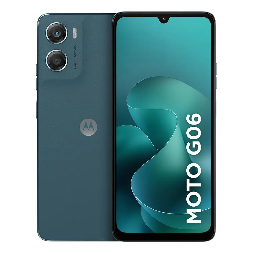 Smartphone Motorola Moto G06 - 128gb 4gb Ram + 8gb Ram Boost E Camera 50mp Com Ai Bateria De 5200 Mah Tela 6.9 - Azul Marinho