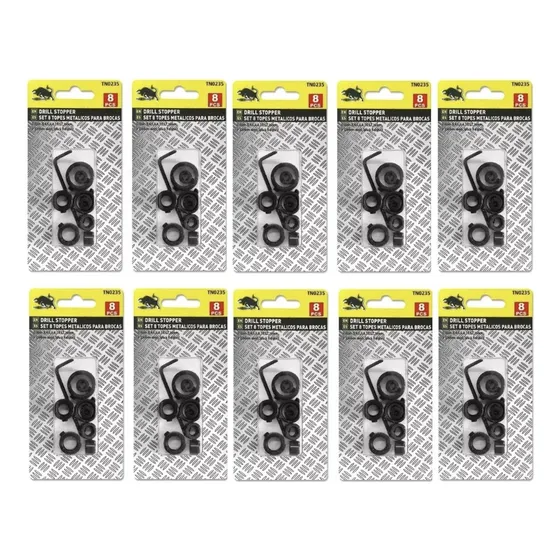 X10 Topes Metalicos Para Broca Tarugo