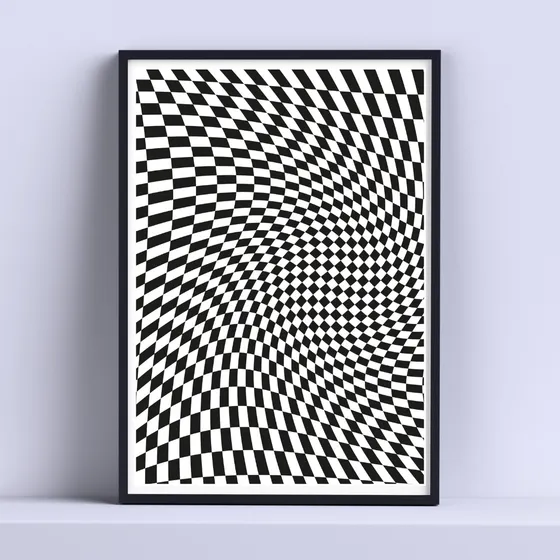 Cuadro Retro Poster Tridimensional 30x40cm Listo P Colgar
