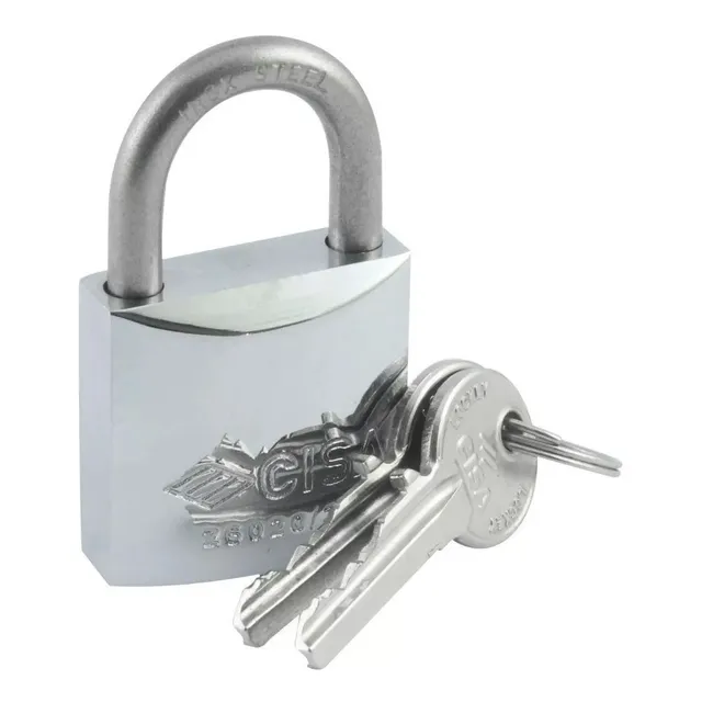 Candado Cisa 30mm Para Exteriores Marino Intemperie Plateado
