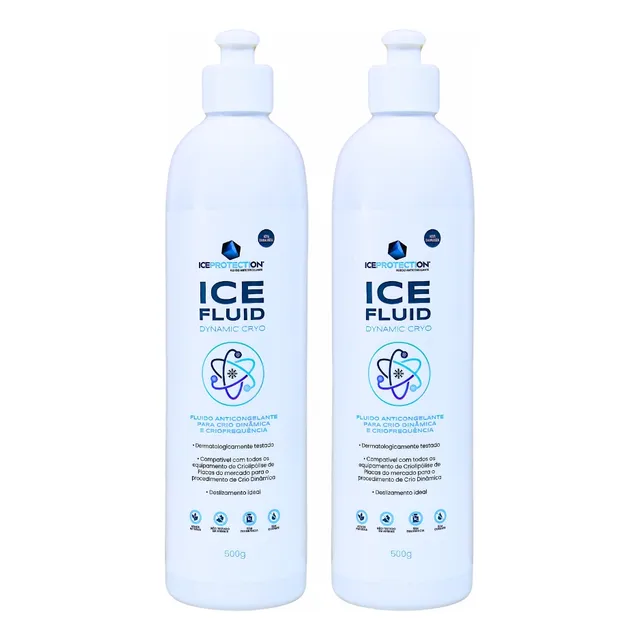 Fluido Anticongelante Criolipólise Ice Fluid 500g - Kit 2 Un