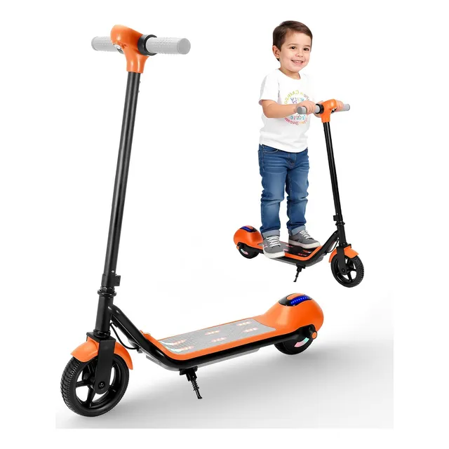 Scooter Eléctrico Patinete Plegable Patín Para Niños Led Luz