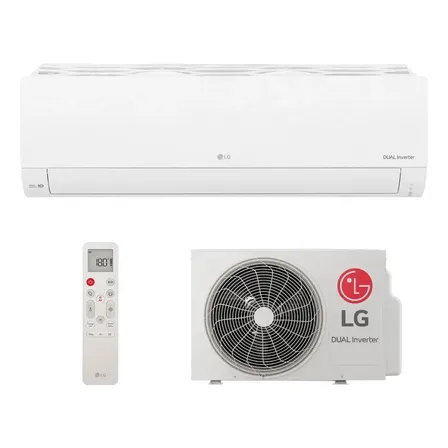 Ar Split Hi Wall Inv LG Dual Compact 9.000 Btus Frio Branco