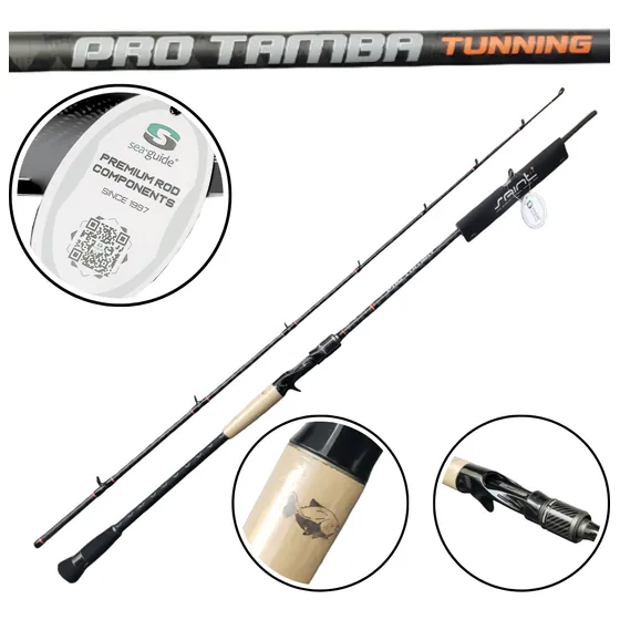 Vara Pro Tamba Tunning 2,40m 60lbs Cast 150g Im8 Carretilha