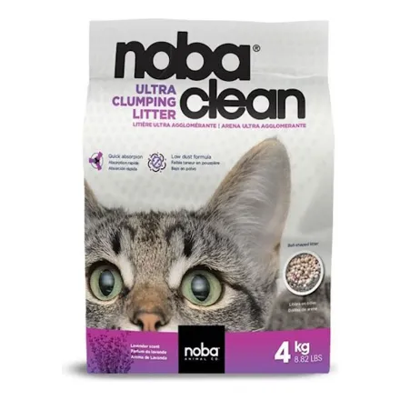 Arena Para Gatos Noba Clean 4kg Olor A Lavanda Bentonita