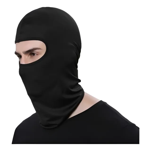 Pasamontaña Máscara Balaclava Transpirable Delgado - Negro 