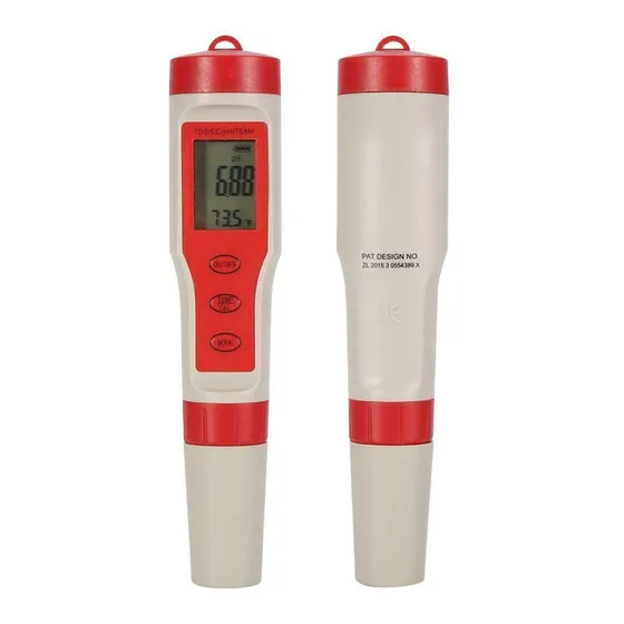 Medidor De Ph, Ec, Tds Y Temperatura 4 En 1