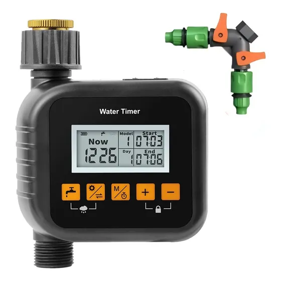 Programador Riego Automatico Timer Digital Con Sensor Lluvia
