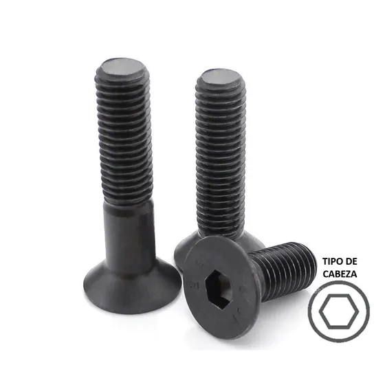 Tornillo Allen Plano Milimetrico M5 X 45 Mm (50 Pzs)