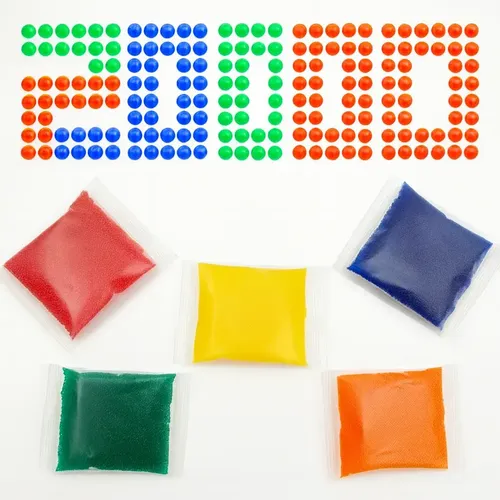 Perlas De Agua De Gel – 20.000 Piezas Brillantes Y Coloridas Para Pistolas De Agua Y Varitas, Recarga Reutilizable Para Juegos Al Aire Libre En Verano