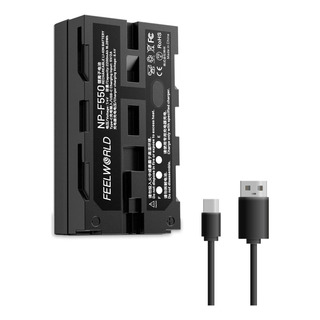 Batería De Reemplazo Np-f550 Feelworld 2200mah De Np-f970 (1 Batería De Reemplazo Np-f550 Feelworld 2200mah De Np-f970 (1