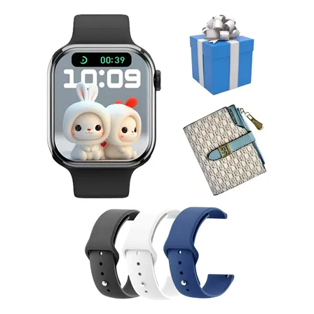 Relógio Smartwatch Série 10 Mini 38mm: Lançamento Original Preto Silicone Preto Preto