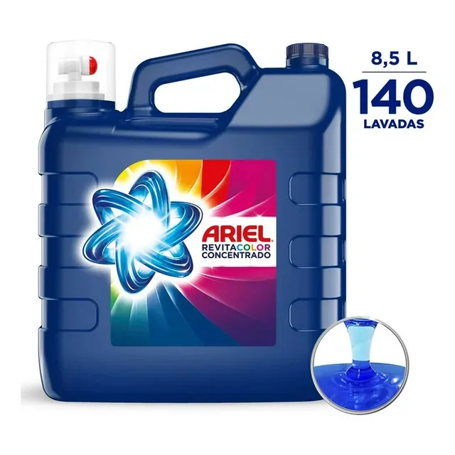 Detergente Líquido Ariel Revitacolor Concentrado 8.5l