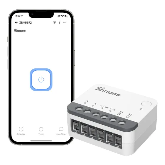 Sonoff Zbminir2 10a Zigbee Interruptor Inteligente Relevador