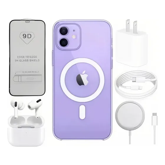 6kit Cargador Inalámbrico Magsafe 20w Para iPhone+audifono Color iPhone 11 Pro