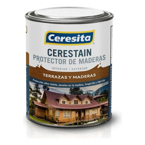 Protector Madera Cerestain Litro 1/4 Galón Ceresita Colores Color Encina