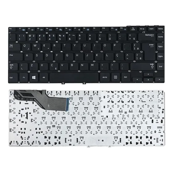 Teclado Samsung Np270e4e Np275e4e Sem Frame Br Com Ç