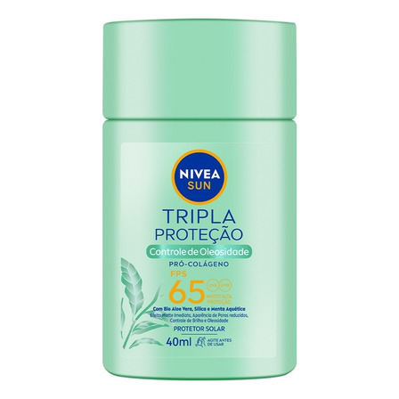 Protetor Solar Tripla Proteção Fps 65 40ml Nivea Sun Protetor Solar Tripla Proteção Fps 65 40ml Nivea Sun