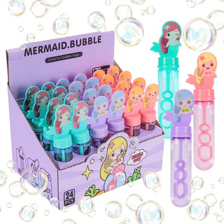 Burbujero Para Niños De Sirena Para Regalo Fiesta 24pcs Burbujero Para Niños De Sirena Para Regalo Fiesta 24pcs
