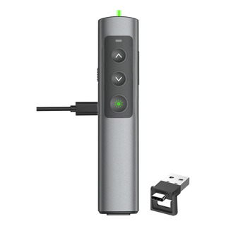 Clicker De Apresentação Com Ponteiro Laser Verde Recarregáve Clicker De Apresentação Com Ponteiro Laser Verde Recarregáve