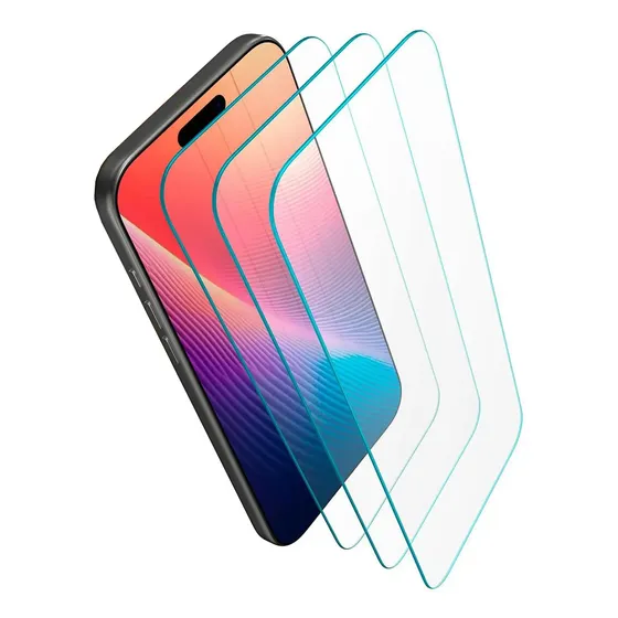 Pack 3 Láminas / Micas De Vidrio Templado Para iPhone 17 / 17 Pro High-alumina 2.5d Transparente 9h | Cellbox
